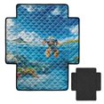 thumbnail image 2 of ZIATUBLES Swimming Puppy Print Recliner Chair Slipcover, Anti-Slip Washable Furniture Protector for Reclining Couch Seat Cushion, Pet Dog Cat Friendly Living Room Decor Accessory, 2 of 8