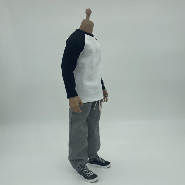 Traje de Ropa de Muñeca Hugo 1/6 Manga Larga Accesorio de Figura de 12 Pulgadas