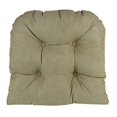 thumbnail image 3 of Klear Vu Twillo Large Overstuffed Non-Slip Gripper Chair Pad Cushion, 17" x 17", 2 Pack, Thyme 2 Count, 3 of 6