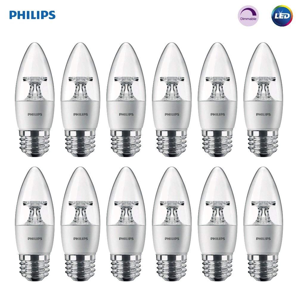 LED Dimmable B11 Clear Candle Light Bulb 300Lumen, 5000Kelvin, 4.5