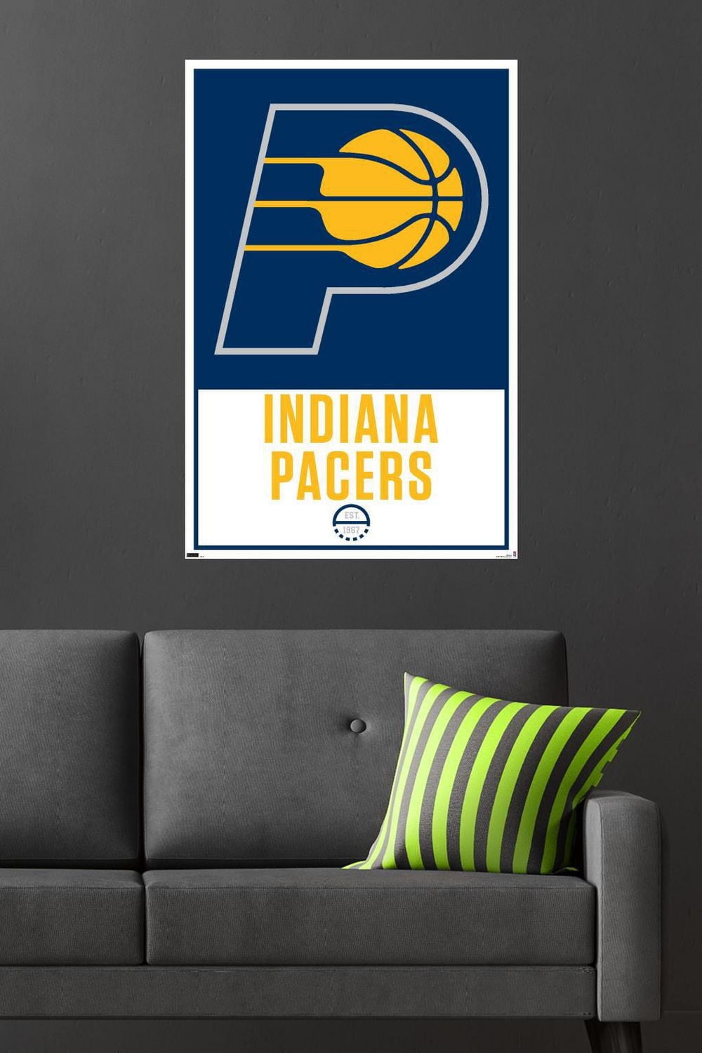 NBA Indiana Pacers - Logo 21 Wall Poster, 22.375" x 34"