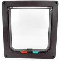 Pet Door Pet Door 4 Way Lockable Security Flap Door For Dog Cat Kitten Wall Mount Door Pet Supplies 1Pcs L