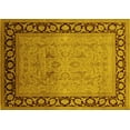 thumbnail image 1 of Ahgly Company Machine Washable Indoor Rectangle Oriental Yellow Industrial Area Rugs, 2' x 4', 1 of 4
