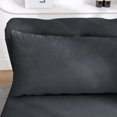 thumbnail image 5 of Storage Chaise Lounge Indoor,Upholstered Chaise Lounge with Left Armrest & Pillow,Modern Velvet Lounge Chair for Bedroom, Living Room and Office,Black, 5 of 9
