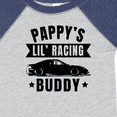 thumbnail image 4 of Inktastic Pappy's Lil' Racing Buddy with Car Silhouette Boys or Girls Baby Bodysuit, 4 of 5
