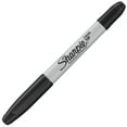 thumbnail image 3 of Sharpie Twin Tip Permanent Marker, Fine and Ultra Fine Tips, Black, 1 Count, 3 of 5