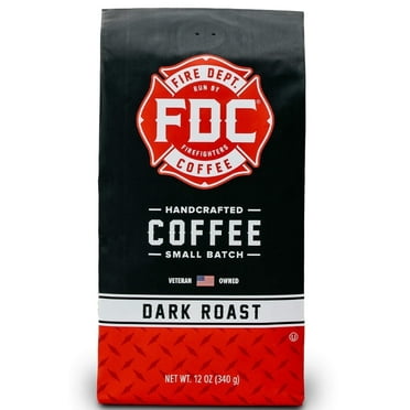 Fire Department Coffee Original Dark Roast Premium Whole Bean Coffee, 12 oz
