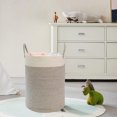 thumbnail image 6 of Grencareu Large Laundry Hamper, 1-Bin Durable Cotton Linen Laundry Basket, 21.7" x 15.8", 6 of 10