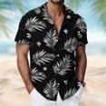 thumbnail image 2 of Purcolt Mens Hawaiian Shirt Short Sleeve Button Down Shirts Tropical Floral Summer Beach Shirts, 2 of 7