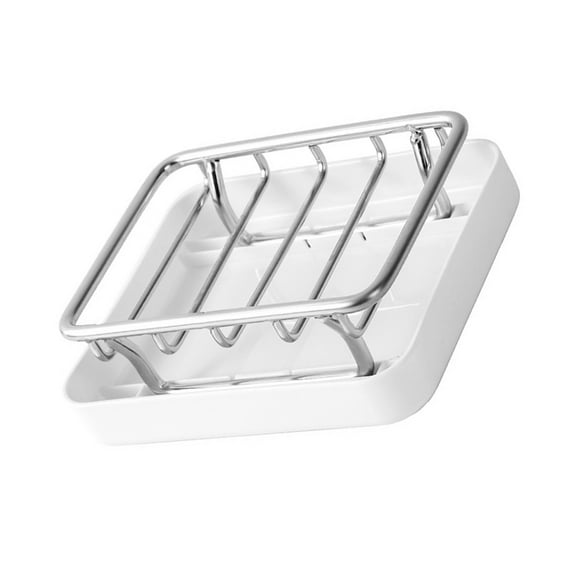 Soap Storage Tray Metal Soap Rack Sponge Holder Bathroom Kitchen Organizer
