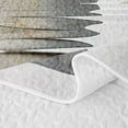 thumbnail image 5 of Erosebridal Zen Stacked Stones Quilt King for Women Men, White Gray Reed Grass King Coverlet Set, 3-Piece, 5 of 7