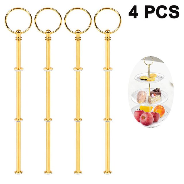 Juego de 4 soportes para pasteles de 3 niveles, soportes para pasteles de 3 niveles. Sincero Electrónica