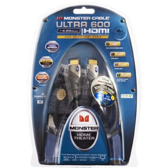 monster u3 v600 hdmi-8 standard speed hdtv hdmi cable (8 feet) (discontinued by manufacturer)