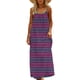 thumbnail image 2 of TaTaai Women's Casual Maxi Sundress Sleeveless Striped Backless Spaghetti Strap Flowy Summer Dress Long Beach Cover Up Dress Gift, 2 of 9