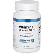 Douglas Laboratories Vitamin D (5,000 I.U.) | Vitamin D3 Supplement to Support Immune Health, Calcium Levels, and Bones* | 100 Tablets