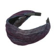 thumbnail image 4 of Unique Bargains 1 Pc Headband Shiny Silk Lace Hair Accessories for Women Blue Purple, 4 of 5