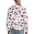 thumbnail image 7 of Wukai Dachshund Dog Puppy Print Womens Hoodies Fleece Sweatshirts Long Sleeve Sweaters Pullover Fall Outfits Winter Clothes-Medium, 7 of 7
