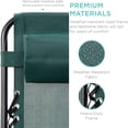 thumbnail image 3 of Set of 2 Zero Gravity Lounge Chair, Adjustable Steel Recliners, Mesh Breathable Camping Chair with Pillows and Cup Holder Trays for Deck, Beach, Balcony, Yard, Forest Green, 3 of 5