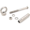 thumbnail image 2 of Expansion Screw Bolts, Anchor Bolt Hooks,Hollow Wall Anchors,304 Stainless Steel M8 Lifting Eyebolt With Screw Round Ring Hook Nut&Washer for Hanging Heavy Object(1Pcs)(Length:120mm,Thread Diameter:M8, 2 of 5