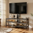 thumbnail image 5 of Heynemo TV Stand with Mount and LED Light, Swivel Entertainment Center for TVs 32"-65", 3-Tier Gaming Media Console Tablefor Living Room, Bedroom, Office, Black, 5 of 8