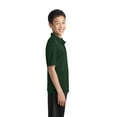 thumbnail image 3 of Port Authority Teen Unisex Regular Plain Short Sleeves Polo Dark Green Small, 3 of 6