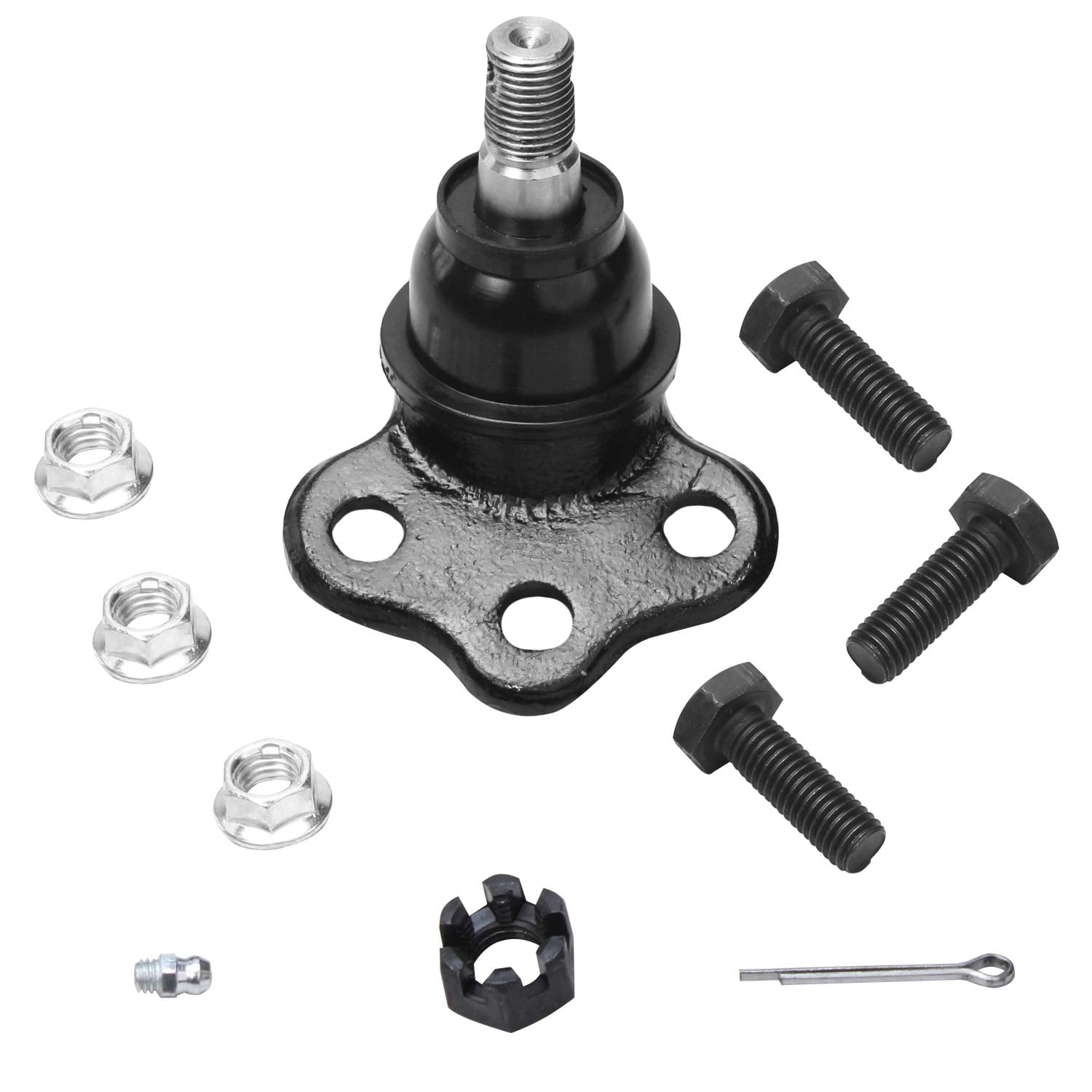 Detroit Axle - Front 4pc Ball Joints for 4WD 00-03 Dodge Dakota Durango, 4 Upper and Lower Ball Joints 2000 2001 2002 2003 Replacement