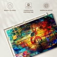 thumbnail image 6 of Elephant Stock Colorful Music Collage Wall Art - Horizontal Canvas Wall Art - Living Room Wall Decor - Music Canvas - Orange And Blue Decor - 36" x 24", 6 of 8