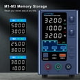 thumbnail image 2 of Fuente de alimentación DC WANPTEK POWER 0-32 V 0-10 A con almacenamiento de memoria, 2 of 9