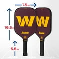 thumbnail image 2 of Franklin Sports NFL Washington Commanders Pickleball Paddle - Official NFL Team Pickleball Paddles - USAP (USAPA) Approved Premium Quality Pickleball Paddles - Authentic Team Logos + Colors, 2 of 12