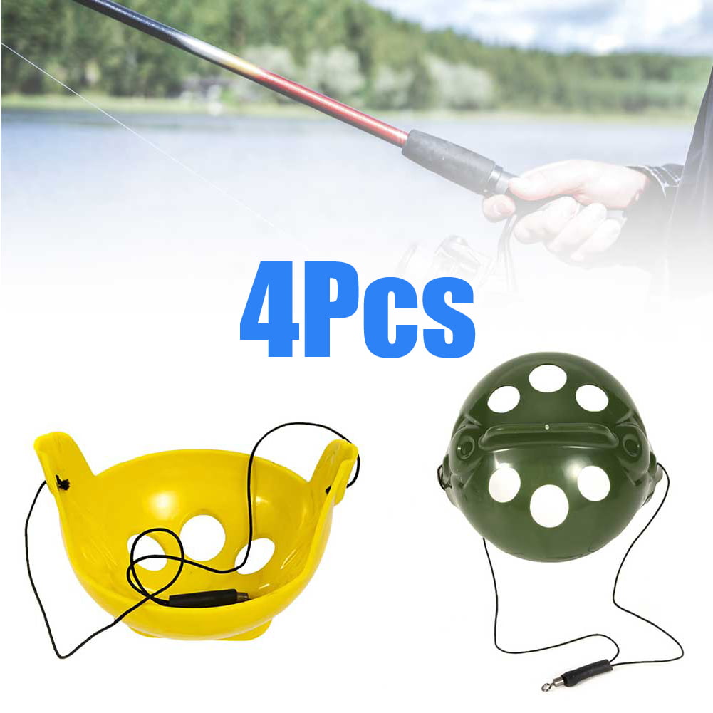 Tackle Tool Baiting Throwing Bait Scoop Toss Adjustable Fishing Tackle Feeder 