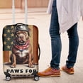 thumbnail image 4 of Freedom Paws Patriotic Pitbull Vintage Memorial Day Travel Luggage Cover Terrier Dog Lover Suitcase Dust Protective Decor - 12006, 4 of 5