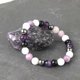 thumbnail image 4 of Pulsera de amatista natural hecha a mano con cristales curativos para mujer, pulsera de cuentas de piedra natural, 4 of 5