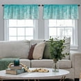 thumbnail image 4 of LALILO Kitchen Curtain Valance Shining Blue Water Water Ocean Rod Pocket Window Curtain 52"x 18" Set of 2, 4 of 5