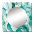 thumbnail image 2 of Designart "Pale Seaglass Mosaic" Abstract Square Mirror For Wall Decor - Large Green Square Printed Wall Mirror Art - Square Modern Mirror - Wall Mounted Square Large Mirror, 2 of 5