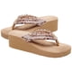thumbnail image 4 of 1 par de sandalias de mujer estilo bohemio, sandalias de cuña, zapatillas de playa de verano, 4 of 6
