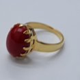 thumbnail image 3 of Maa Karni Natural Coral Ring Wedding Anniversary Gift 10x12 mm 7.50 Ct. Birthstone Rings, Astrological Large Stacking Ring Hers, Gift For Her, Gift For Him Delicate Promise Ring for Her,, 3 of 4