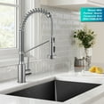 thumbnail image 4 of KRAUS Bolden Commercial Style 2-Function Single Handle Pull Down Kitchen Faucet in Spot-Free Stainless Steel / Chrome, 4 of 8