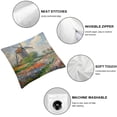 thumbnail image 4 of Awypu  Claude Monet Pillow Cases Set of 2 Farmhouse Pillow Cases Square Decorative Cushion Covers White, 4 of 6