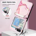 thumbnail image 7 of SaniMore Case for Samsung Galaxy Z Flip 5 6.7" 2023, PU Leather Case Luxury Marble Pattern Cash Pocket Crossbody Lanyard Fashion Case for Girls Women for Samsung Galaxy Z Flip 5, Rosegold, 7 of 7