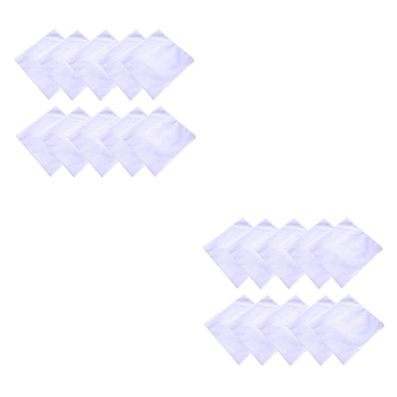 Vogacara 1 Juego de pañuelos, toallas de mano blancas puras y flexibles, pañuelos de pintura Unisex para adultos, niños, adolescentes, Type1 NO1