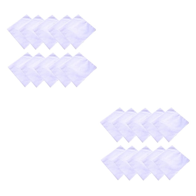 Vogacara 1 Juego de pañuelos, toallas de mano blancas puras y flexibles, pañuelos de pintura Unisex para adultos, niños, adolescentes, sección delgada Type1 NO1 Vogacara CBP220262