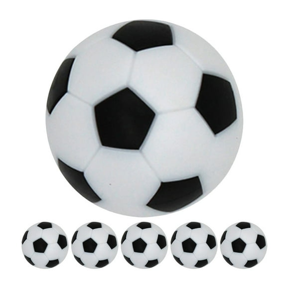 6 mini balones de futbolín, repuestos para futbolín de mesa.
