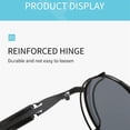 thumbnail image 3 of Round Steampunk Sunglasses for Men Double Spring Leg Glasses Metal Punk Eyewear Uv400, 3 of 7