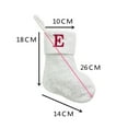 thumbnail image 3 of Christmas Stocking Fine Workmanship Letter Print Durable Polyester Christmas Sock for Home Festival Decoration-9inch,T, 3 of 6