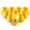 Yellow 10 pcs, variant on Joernso 1/10 Sets Dice Cup with Clear Cover Base Dot Dice Manual Shaker Cup Adults Family Night Bar Party Gambling Drinking Board Game Casino Equipment