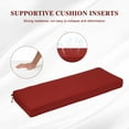 thumbnail image 4 of BPS Outdoor Indoor Bench Cushion 46x18 Inch, Fade & Water-Resistant Pad, Red, 4 of 7