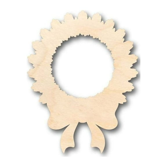 Unfinished Wood Wreath Shape - Christmas - Craft - up to 46" DIY 8" / 1/4"