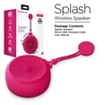 thumbnail image 7 of HyperGear Splash Water Resistant Wireless Bluetooth Speaker - Pink, 7 of 7
