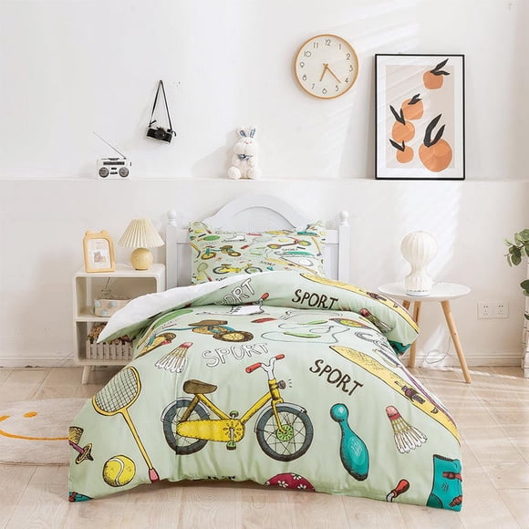 3D Cartoon Sports Goods Quilt Cover Set Bedding Set Duvet Cover Pillowcases 380