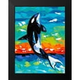 thumbnail image 2 of Vitaletti, Carolee 12x14 Black Modern Framed Museum Art Print Titled - Ocean Friends I, 2 of 5